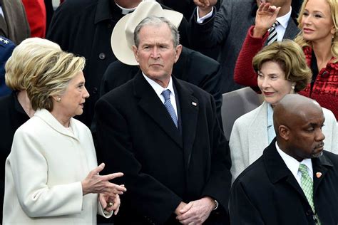 hillary clinton reveals george w bush s reaction to trump s inaugural