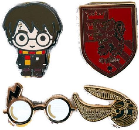 Loungefly Harry Potter 4 Pack Enamel Pin Set Standard Clothing