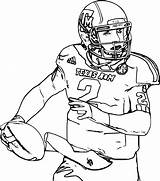 College Coloring Pages Logo Football Getcolorings Sketch Printable sketch template
