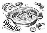 Paella Vector Food Vecteezy Spanish sketch template
