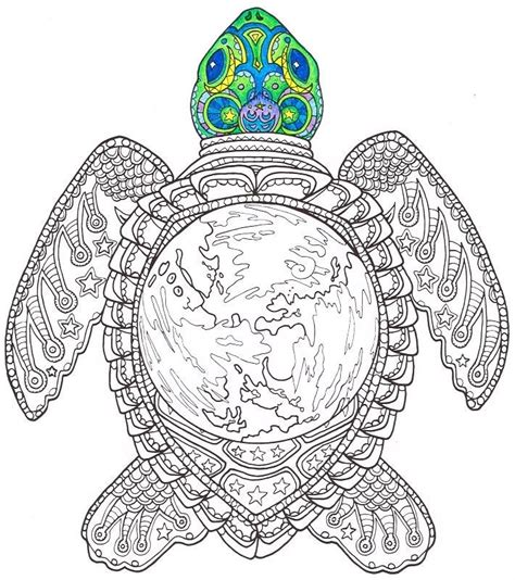 snubberx coloring pages  adults turtle