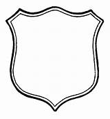 Shield Blank Cliparts Clipart Library Clip Label sketch template