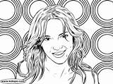 Spears Britney Coloring Pages Printable Color Getdrawings Getcolorings sketch template
