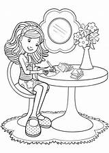 Writing Coloring Pages Groovy Girls Letter Getcolorings Getdrawings sketch template