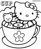 Cup Coloring Pages Colorings sketch template