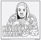 Rap Printable Lamar Colouring Kendrick Drawing Hop Hip Samstag Gag sketch template
