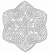 Celtic Coloring Mandala Pages Knotwork Mandalas Patterns Designs Geometric Adults Color Printable Knots Easy Adult Colouring Kids Aesthetic Supercoloring Children sketch template