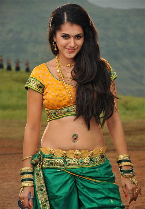 Tapsee Pannu Showing Hot Navel In Half Saree Indian Spicy Actress Photos