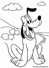 Pages Pluto Coloring Disney Getcolorings sketch template