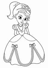Principessa Cinderella Stampare sketch template
