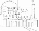 Mosque Mezquita Edificios Arquitectura Mosquee Minaret sketch template