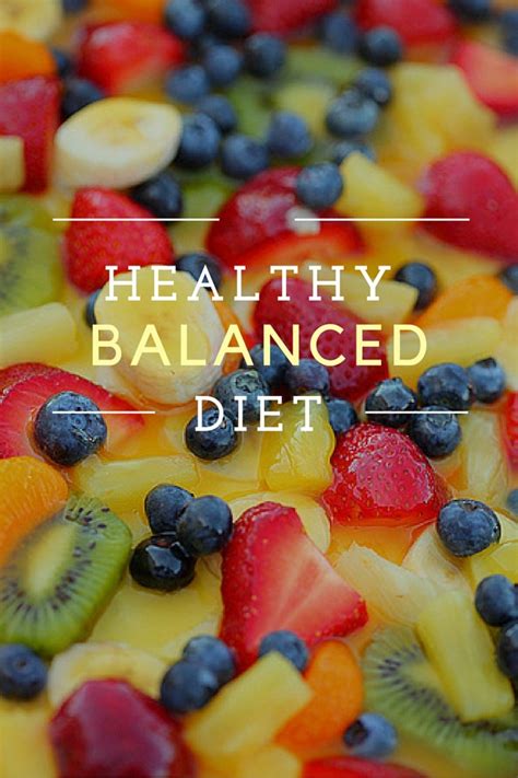 healthy balanced diet plan hubpages