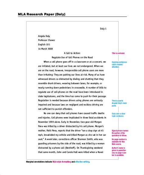 sample research paper templates