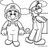 Luigi Coloring Pages Mario Printable Cool2bkids sketch template