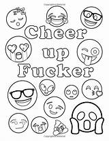Coloring Emoji Pages Adult Swearing Swear Funny Book Emojis Word Help Malebøger Colouring Maybe Will Color Tegning Tegninger Printable Books sketch template