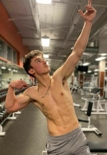 shirtless male beefcake muscular gym jock arm pit flexing hunk photo
