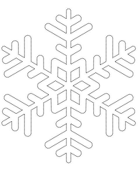 printable snowflake templates printable snowflake template