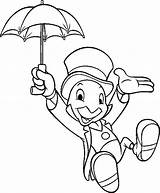 Jiminy Pinocchio Grillo Jimminy Parlante Pinocho Tattoos Tela Pepe Getdrawings Foami sketch template