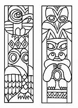 Totem Pole Native Coloring Pages Poles American Printable Clipart Template Craft Paper Clip Clipartbest Silhouettes Drawing Cliparts International Indian Library sketch template