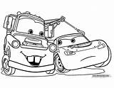 Coloring Cars Disney Pages Mcqueen Pixar Mater Disneyclips Pdf Carscoloring sketch template