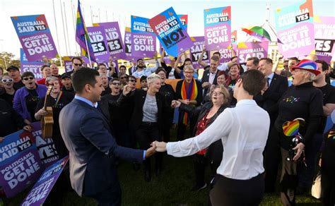 australia legalises same sex marriage with landslide vote