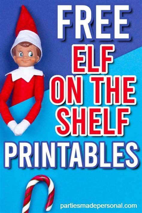 printable elf   shelf activities printable templates