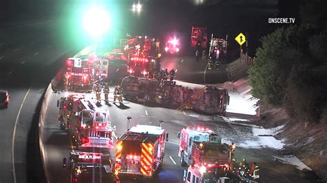 tanker spills nearly 1 800 gallons of diesel fuel in 5 fwy