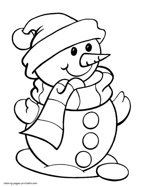 snowman coloring pages  kids coloring pages printablecom
