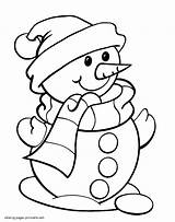 Snowman Coloring Pages Kids Snowmen Printable Drawing Color Draw Preschool Funny Getdrawings Seasons Print Mini sketch template