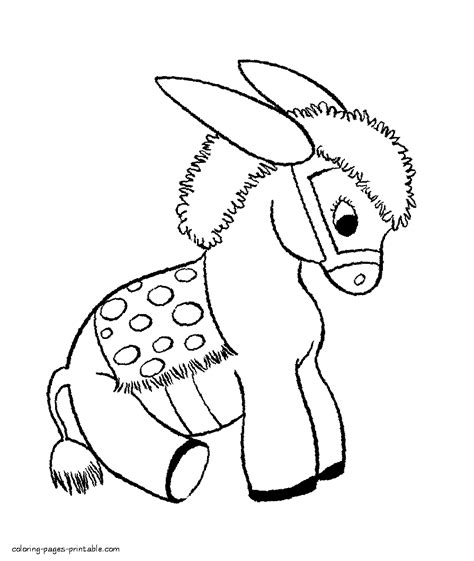 animal coloring pages  kids donkey coloring pages printablecom
