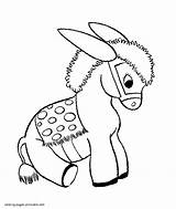 Coloring Pages Animals Donkey Animal Preschoolers Printable Toddlers Preschool Kids Print Mini Ads Google sketch template