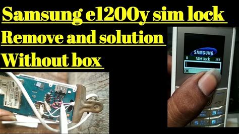 samsung gt ey sim lock code remove problem solution  box