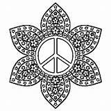 Peace Coloring Pages Sign Printable Adults Mandala Signs Hippie Color Adult Learningenglish Esl Getcolorings Print Symbol Sheets Choose Board Although sketch template