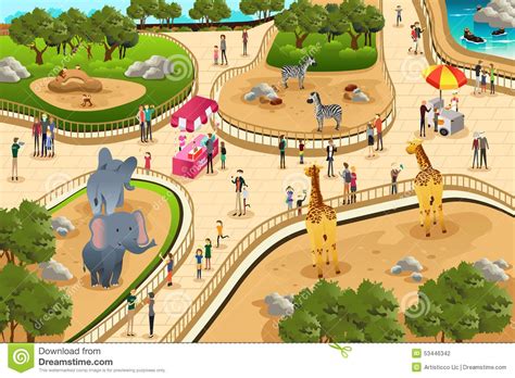 zoo clipart preview zoo animals scene hdclipartall