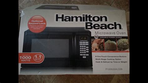 Hamilton Beach Microwave Oven Unboxing Youtube