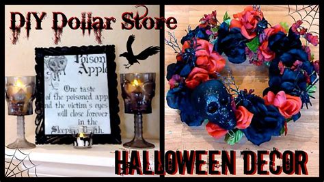 diy halloween decor dollar store goth decor skull
