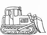 Digger Bulldozer sketch template