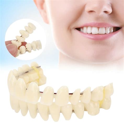 set dental synthetic resin false fake teeth denture  shade etsy