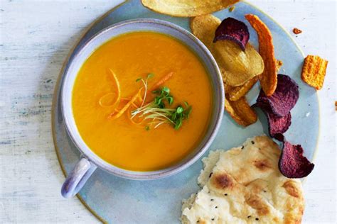 pompoen wortelsoep met naan recept allerhande albert heijn fast soup recipes carrot soup