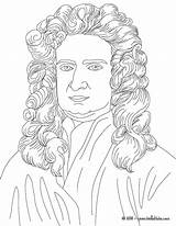 Newton Isaac Drawing Coloring Pages Sir Sketch Color Template Colouring Getdrawings People History Famous Realistic sketch template