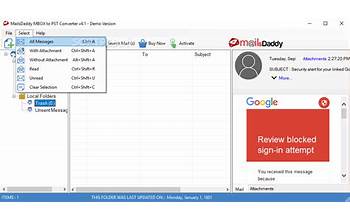 MailsDaddy MBOX To PST Converter screenshot #1