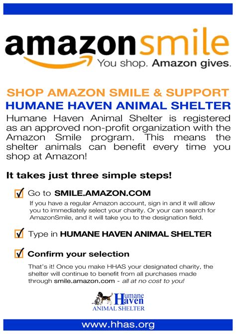 amazon prime day shopping amazon smile helps  homeless cats humane haven animal shelter