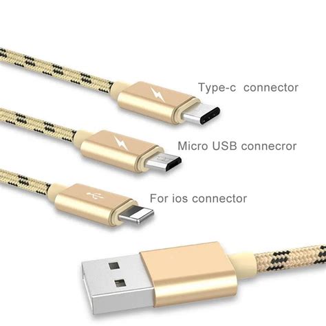braided micro usb type  fast charging cable charger  android ios  data cables