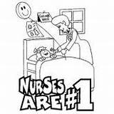 Coloring Pages Nursing Nurse Printable Nurses Kids Drawing Week Career Books Clip Choose Board Hospital sketch template