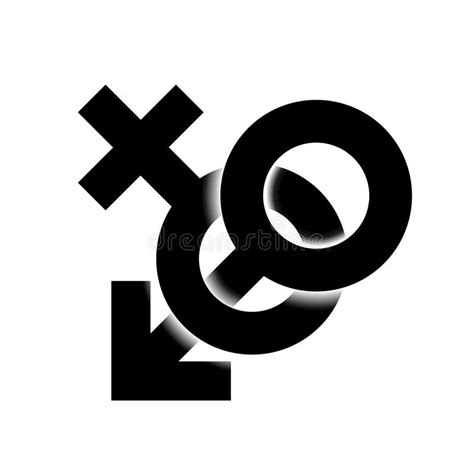 Símbolo Masculino Y Femenino Ilustración Del Vector Ilustración De