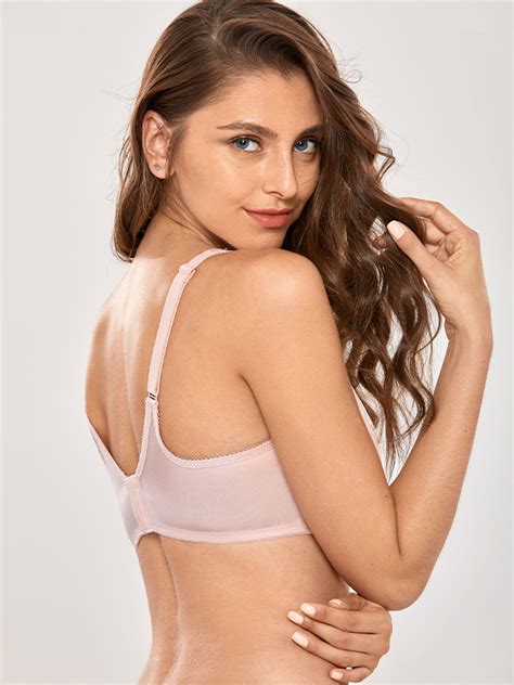 delimira women t shirt bra full coverage underwire seamless lightly