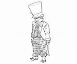 Hatter Mad Coloring Awesome Drawing sketch template