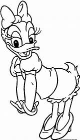 Coloring Pages Daisy Duck Printable Kids sketch template