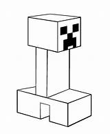 Minecraft Coloring Pages Creeper Print sketch template