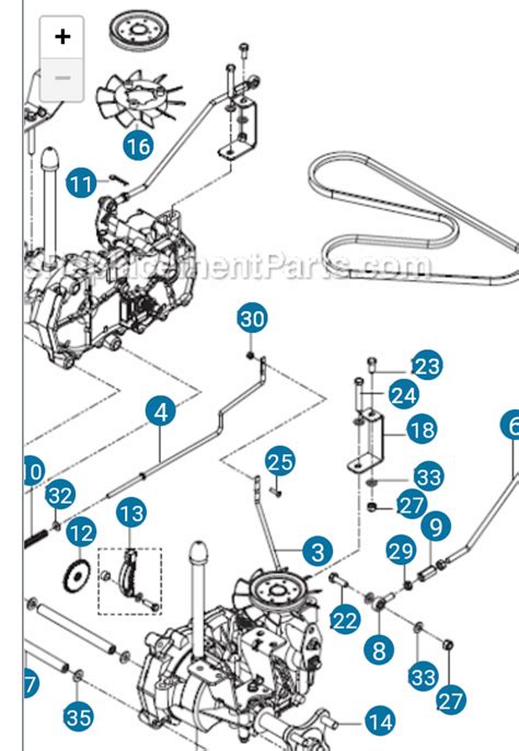 transmission drive belt diagram  husqvarna rz  turn